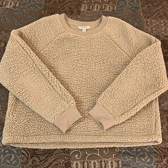Banana Republic sherpa sweater sz Medium - Picture 1 of 9